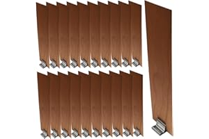100Pcs Wood Wicks for Candles Making 1.2x5.1 Natural Smokeless Wooden Candle Wicks Cores with Metal Stand for DIY Candle Maki