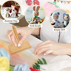 Tessco 4 Pcs Wool Blending Board Carding Brush Set