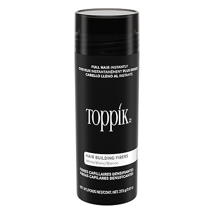 Amazon Com Toppik Hair Building Fibers White 0 97 Oz Luxury Beauty