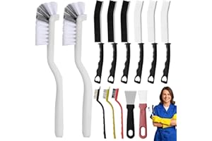 DEPOVTE Crevice Cleaning Brush,13 Pcs Scrub Brushes for Cleaning Hard Bristle Cleaning Brushes for Household Use, CleaningSupplies for Kitchen, Bathroom, Corner, Sink, Cup, Bottle