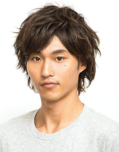 Amazon 男女兼用 イケメン 耐熱 ウイッグ エアリーショート ナチュラル ダークブラウン 茶髪 茶 自然 Wig アニメ メンズ レディース ショートヘア ホスト かつら カツラ コスプレ コスチューム 男装 ボリューム ハロウィンコスプレ ハロウィン 仮装 安い 文化祭 忘年会