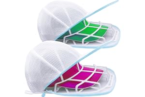 MCHKJ Hat Cleaner - Hat Washing Cage, Baseball Cap Hat Washer for Washing Machine, Hat Laundry Wash Bags for Washing Machine or Dishwasher (Bule - 2 Pack Rack +Bags)
