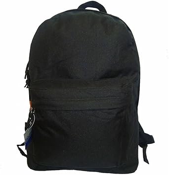 simple black backpack