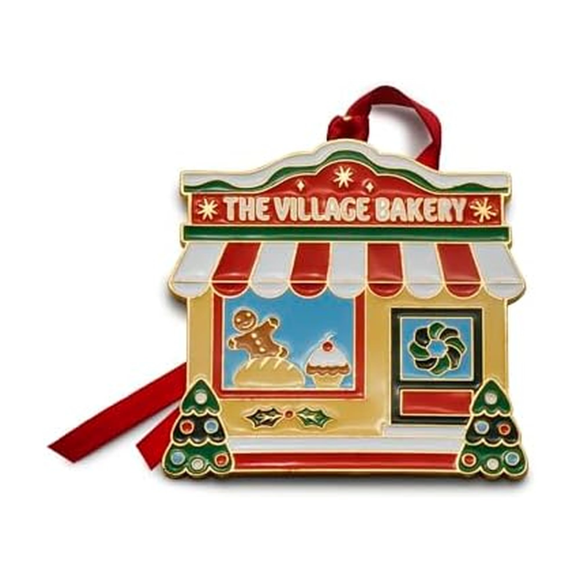 Wallace 2025 Gold Plated and Enameled Christmas Village Ornament - Bakery 2nd Edition Image