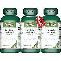 VORST R Alpha Lipoic Acid 300mg 3 x 60 Vegan Capsules | R ALA Powder Pills | Stabilized Antioxidant | 3 Bottles