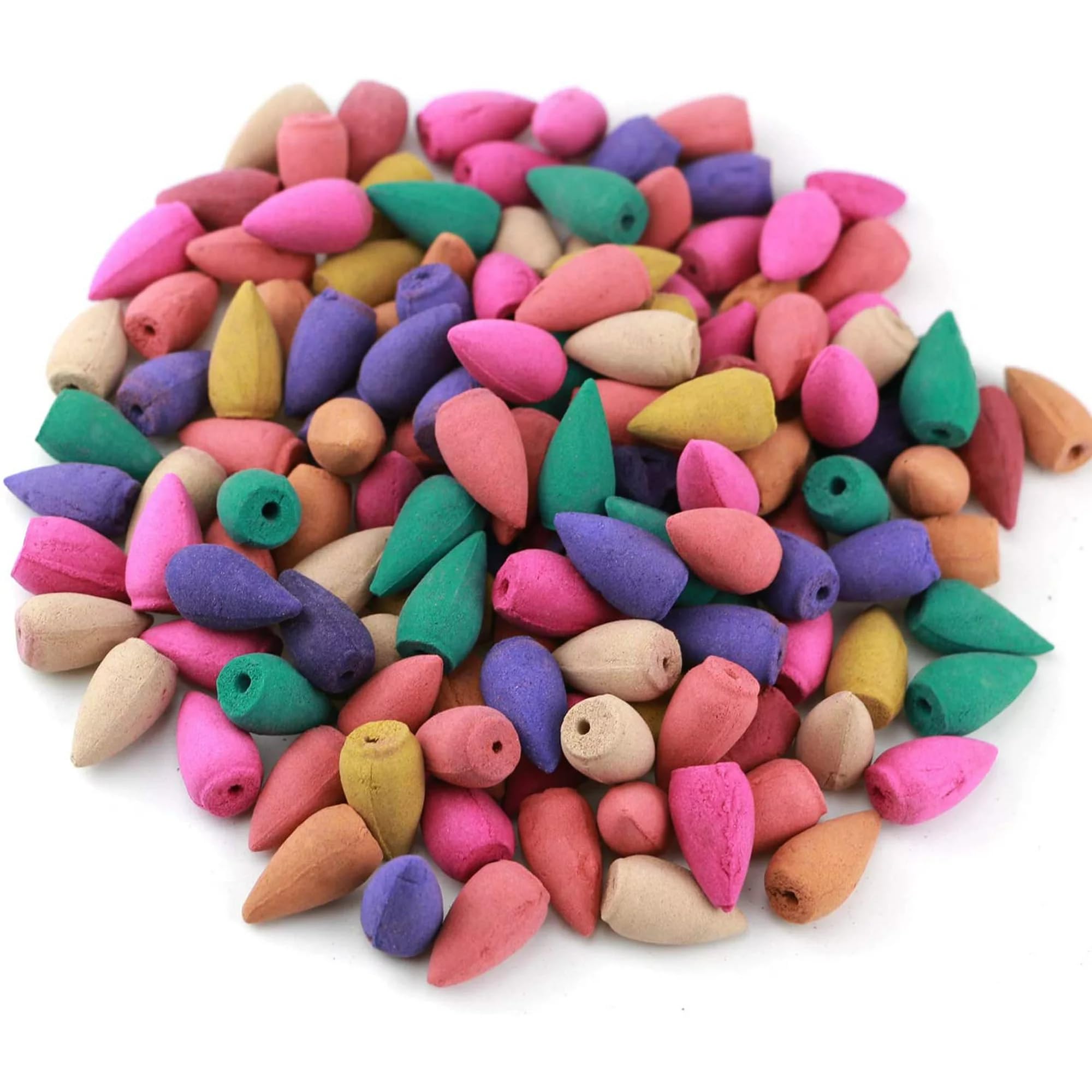 Generic Blackflow Incense Cones, 50 Pack, 10 Different Scents, Rose, Lavender, Vanilla, Patchouli, Sandalwood, Mixed, Meditation, Purification, Yoga