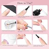 PHOENIXY Poly Nail Gel Kit 8 Colors 36W Lamp Full DIY Extension Set view 7