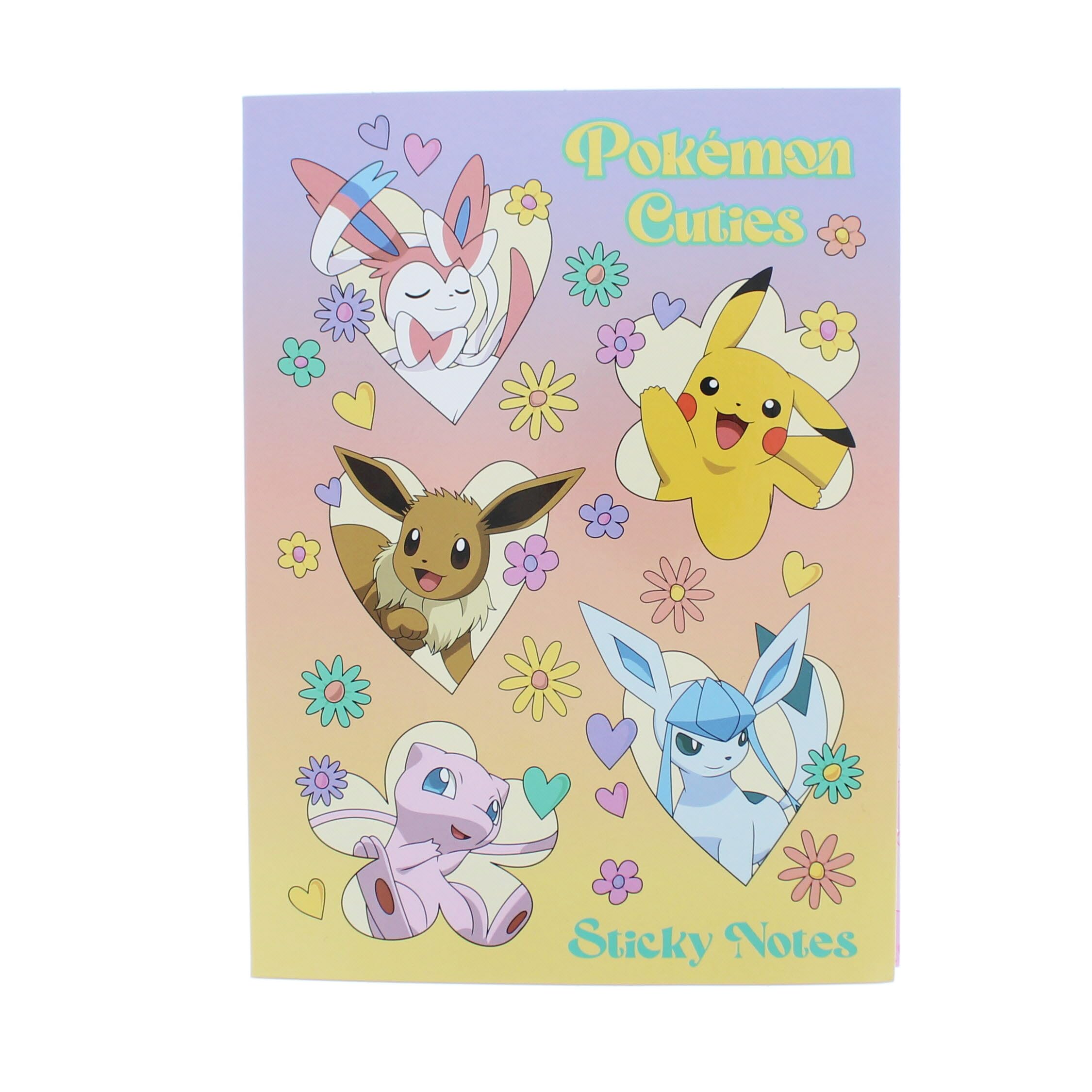 Pokemon Sticky Notes Set | Pikachu & Eevee Sticky Notes Booklet | 7 Pad Stationery Supplies for School & Home | Cute Pokémon Gifts