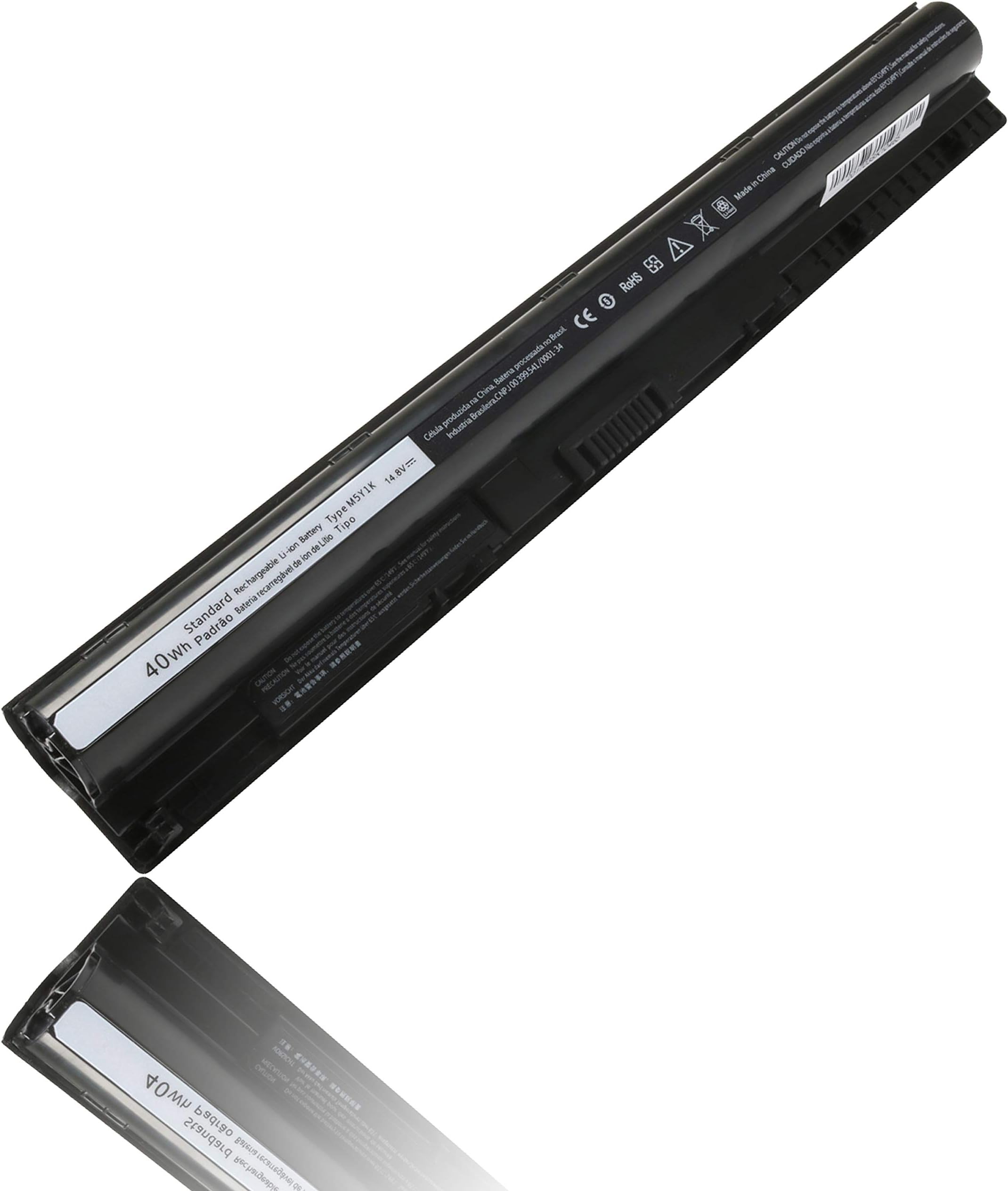 M5Y1k 40wh 14.8v Laptop Battery for DELL Inspiron 5558 5555 3558 5755 5759 5758 3451 3452 5458 Series 14 15 17 3000 5000 vostro p60g GXVJ3 HD4J0 K185W Type Replacement Battery Notebook