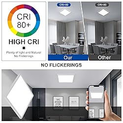 Tealight 12 Inch Square Flush Mount LED Ceiling