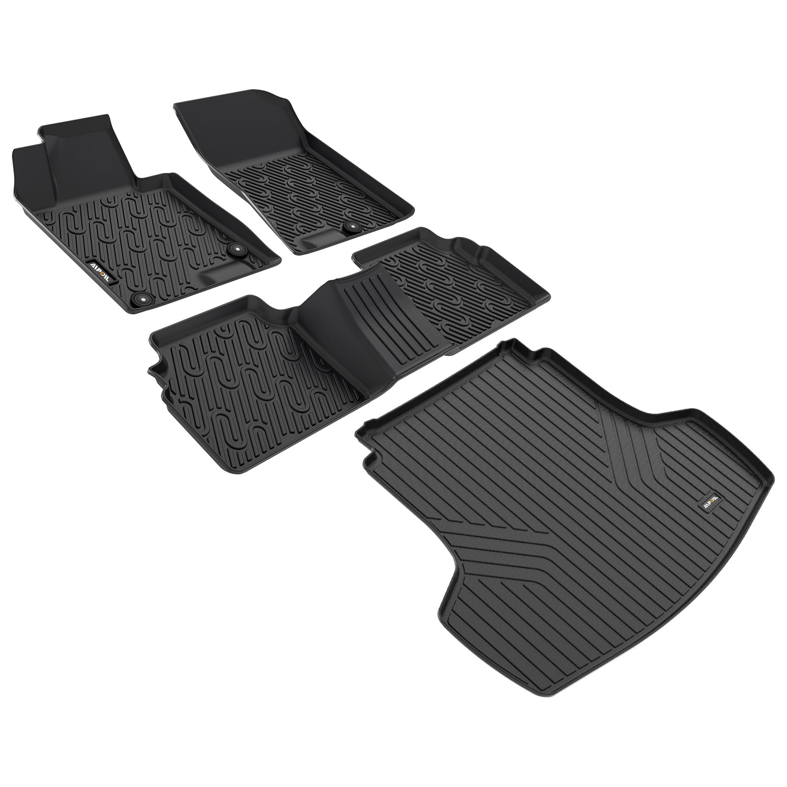 SMARTLINER Custom Fit Floor Mats 2nd Row TPE All Weather 2021-2026 Kia K5 AWD
