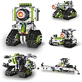 LNANZTCX STEM Robotics Kit for Kids Ages 8-12,5 In1 Robot Building Kit Toys,337 Pcs Blocks App & Remote Control Robot Building Set,Erector Set for Kids Age 8 9 10 11 12+