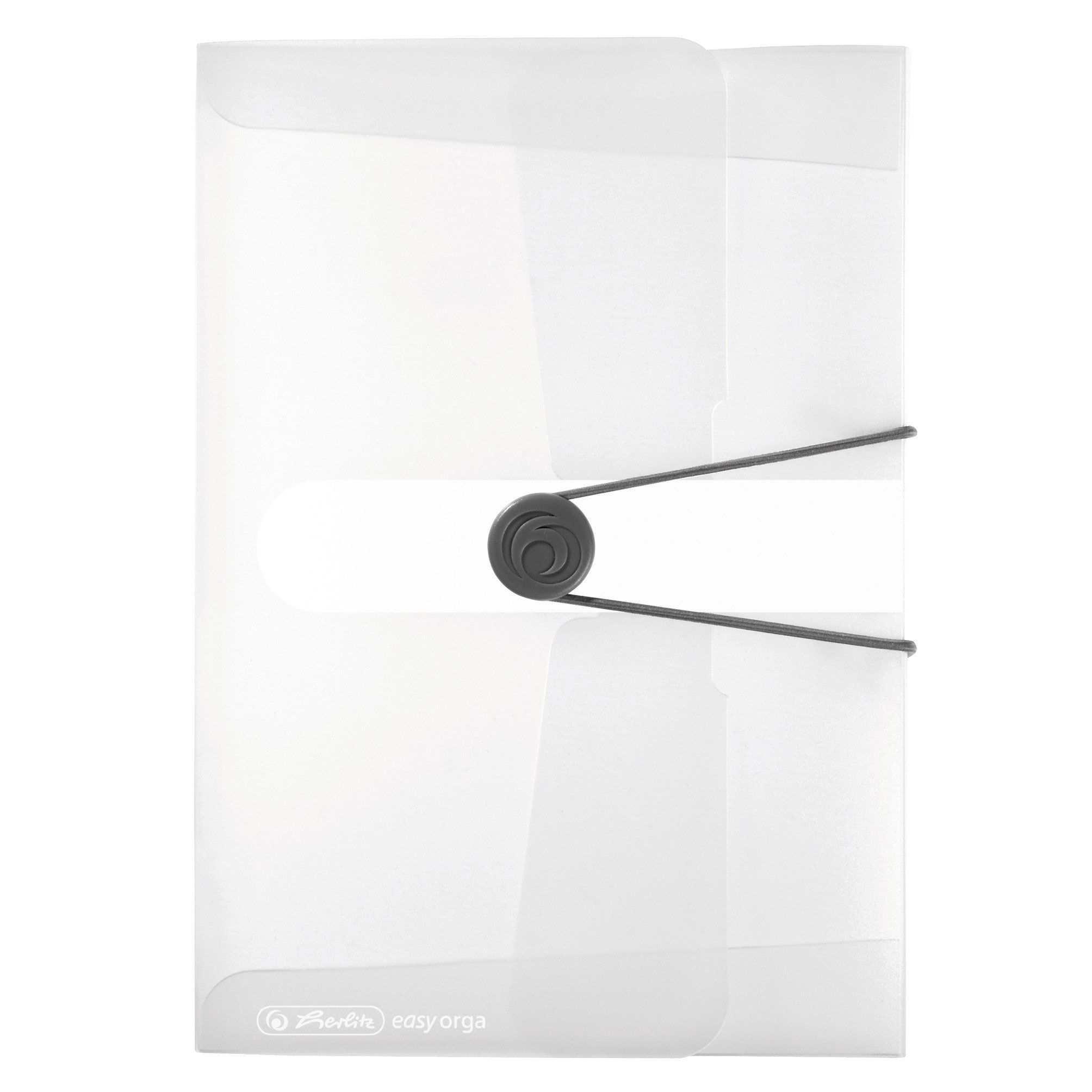 Herlitz Collection Box A5 PP with Spine Label 1 Piece with Design Print, Spine Width 2.5 cm, Transparent Colourless