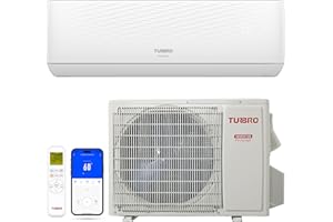 TURBRO 9,000 BTU Ductless Mini Split AC/Heat Pump, 17 SEER2 Inverter, WiFi Smart Control, R32 Refrigerant, 230V Pre-Charged System, AHRI Certified, Finnmark Series