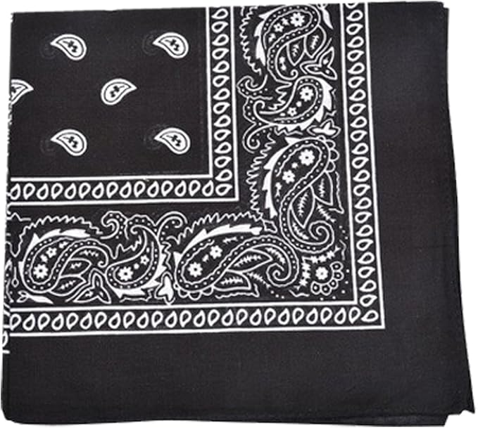 Genluna Paisley One Dozen Cowboy Bandanas