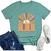 YITAN Women Graphic Tshirts Cute Tees Summer Casual Tops