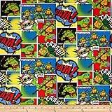 Nickelodeon Teenage Mutant Ninja Turtles Comic Patch Multi Fabric