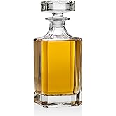 Lefonte Whiskey Decanter for Liquor Scotch Bourbon Vodka or Wine - 750ml
