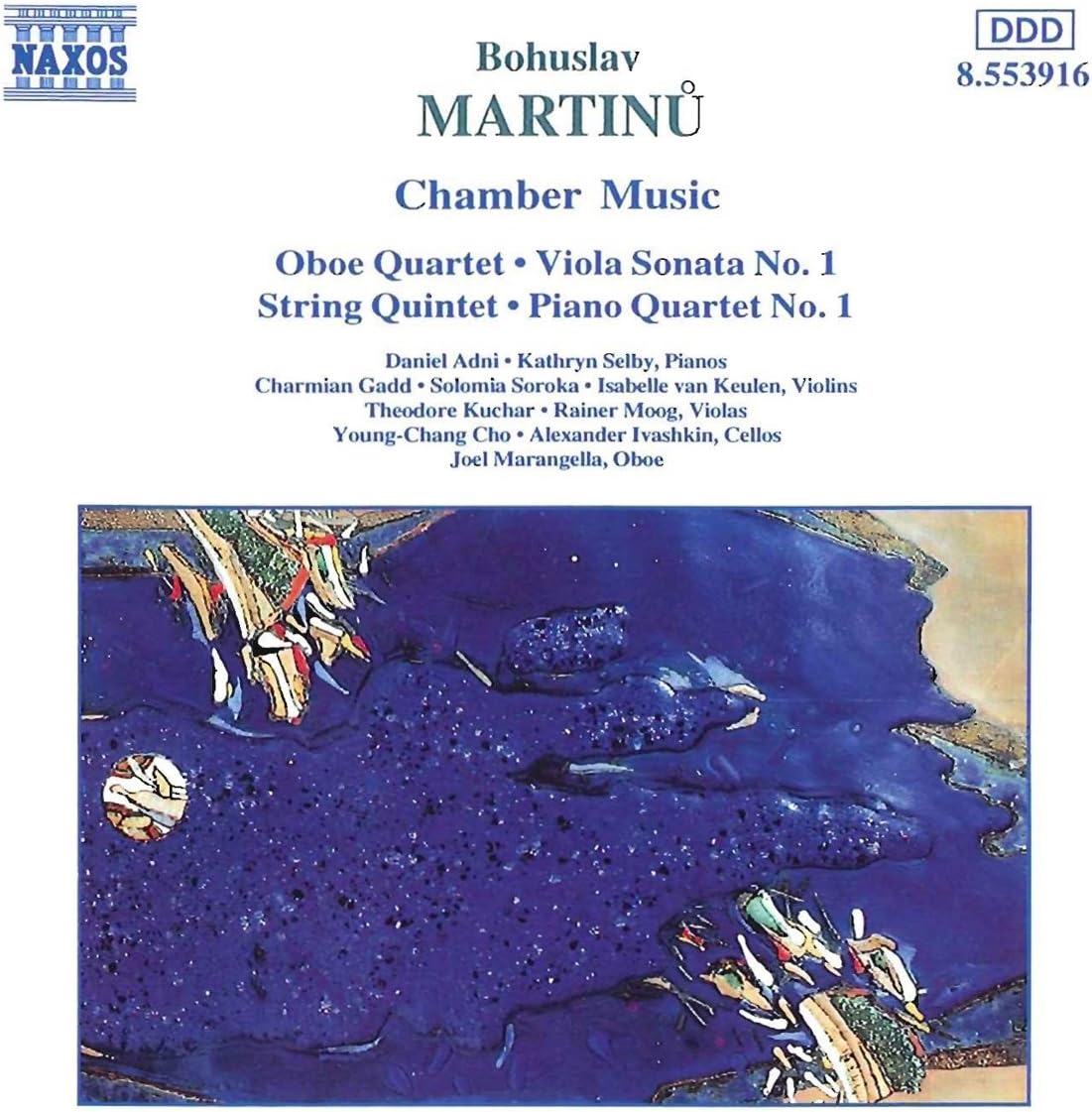 Martinu Oboe Quartet, Viola Sonata No. 1, String Quintet, Piano