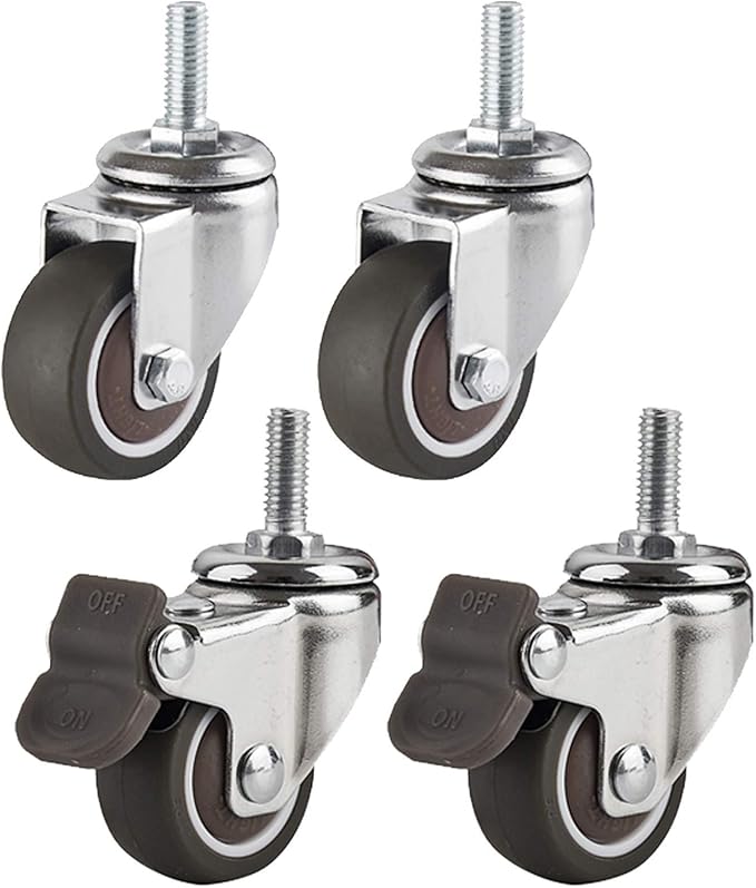 Furniture Rubber Casters,Swivel Casters,Screw M6/M8,Transport s with