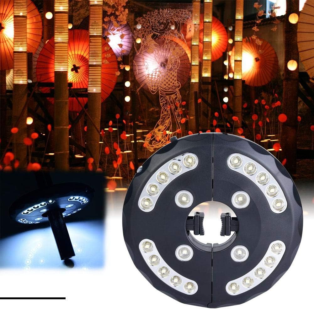 Umbrella Lights Patio Lawn Garden Umbrella Pole Lamp 24 Led Abs Environmental Friendly For Outdoor Camping Tents Black Patio Umbrella Light
