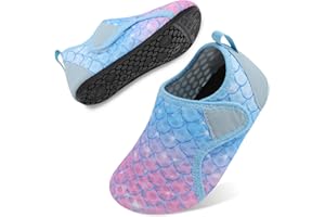 Besroad Kids Water Shoes Girls Boys Quick Dry Aqua Socks Barefoot Non Slip Beach Swim Surf Shoes