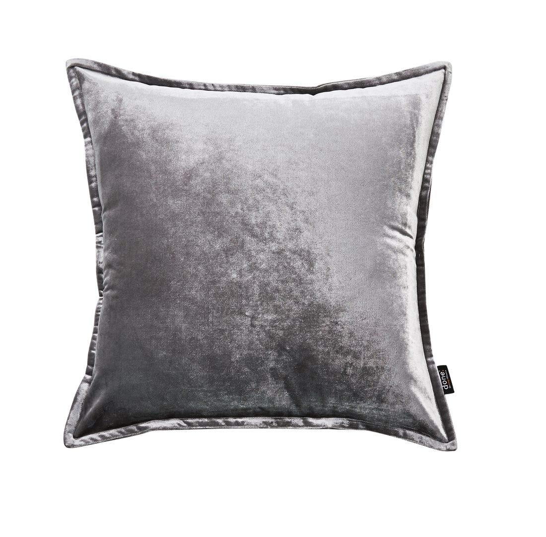 done Couchkissen Glam Sofakissen Samt in Farbe Silber Größen 45x45