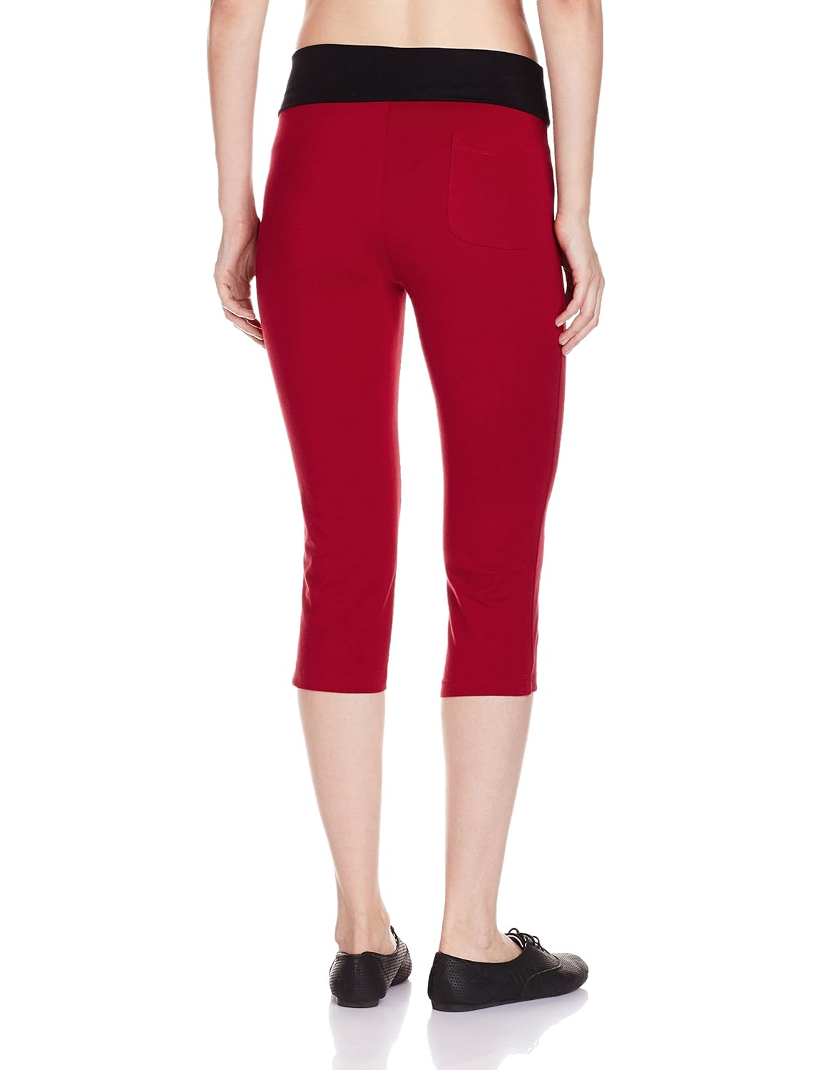 enamor women's cotton yoga capris