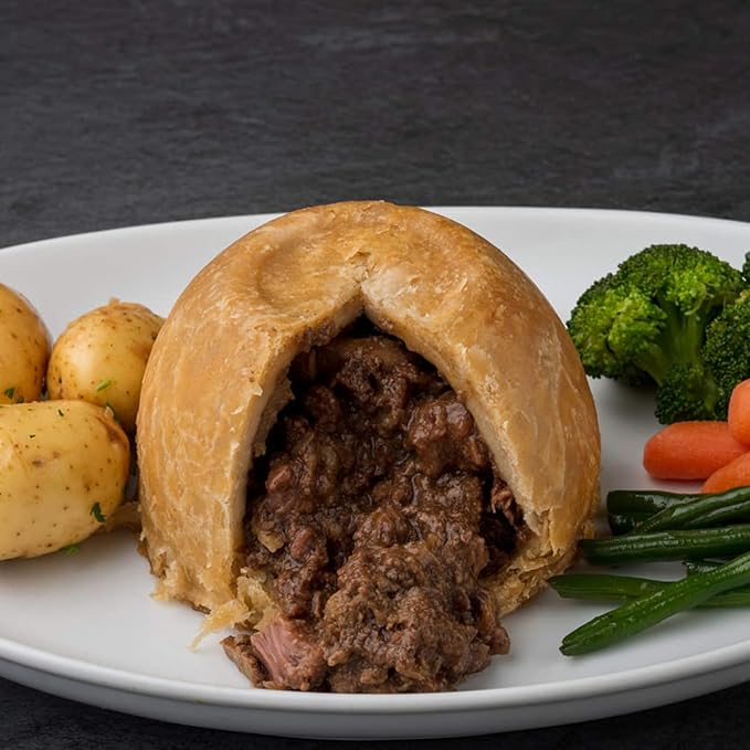 Venison and Smoked Bacon Individual Suet Meat Pudding 4 x 420g on Average Amazon.co.uk Grocery