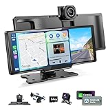 Portable CarPlay Screen, 10.26 Inch 4K Car Play