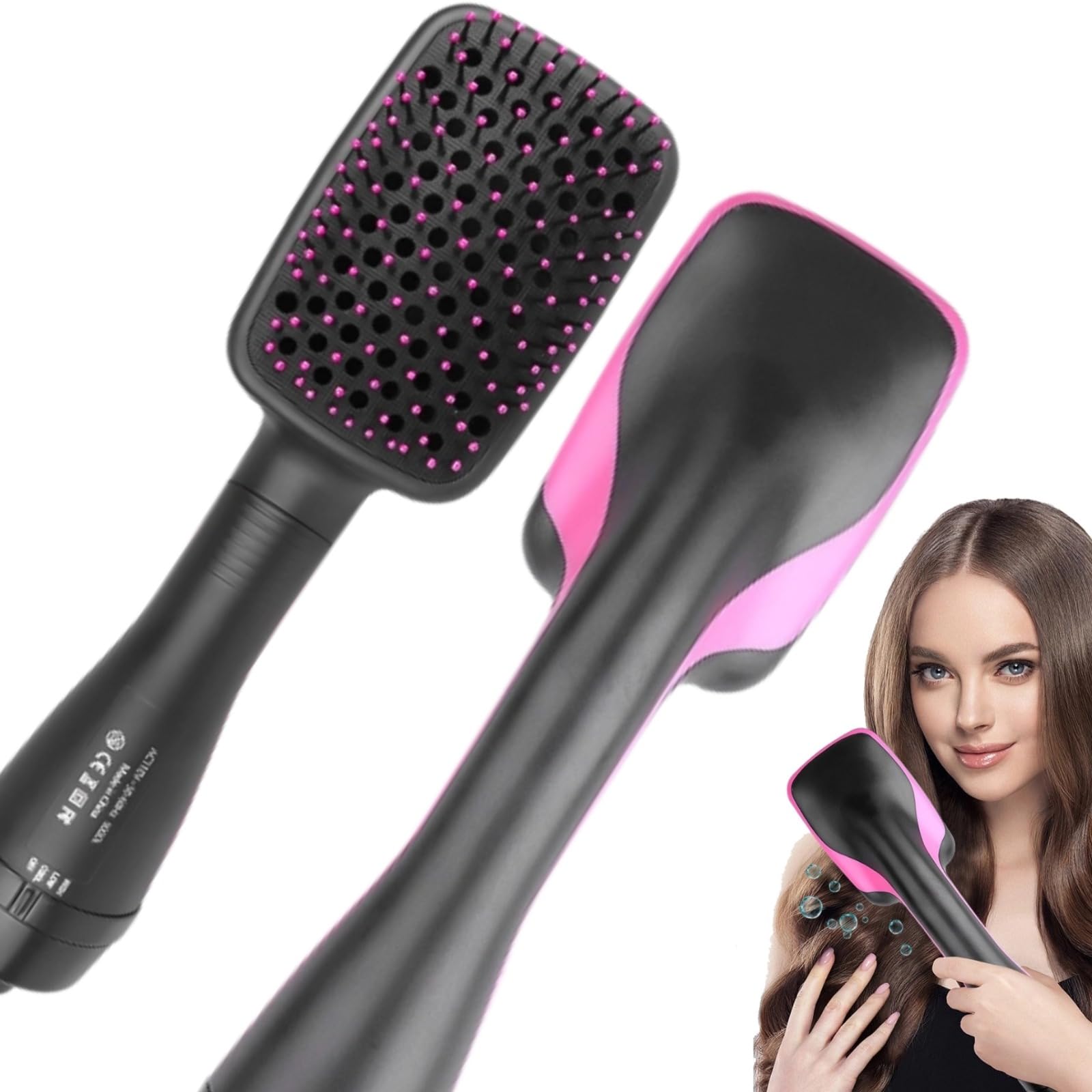 Photo 1 of 1 Step Ionic Hair Straightener and Dryer Brush - Negative Ion Hot Air Styling Tool for Smooth Hair - All Hair Types