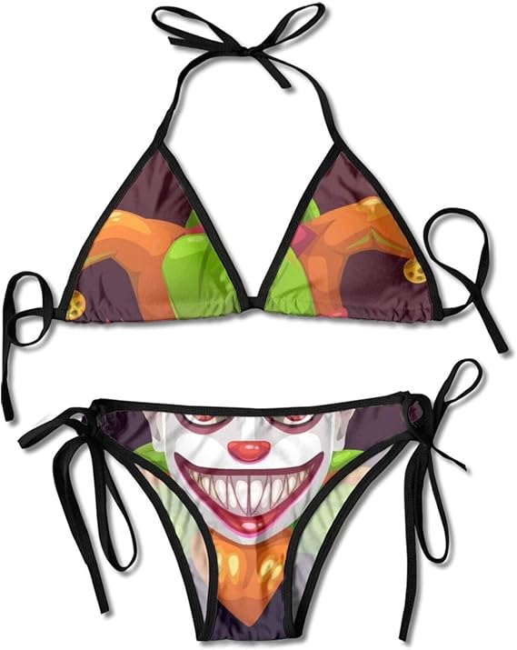 DOUGSUMM Crazy Creepy Joker Face. Summer Beach Party Sexy