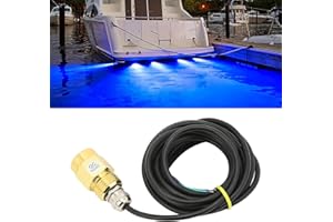 Boat Yacht Series Boat Drain Plug Light 12V 24V Ip68 Waterproof Led Underwater Drainage Lamp For Yacht Marine Rgb 3.5W (Blue)