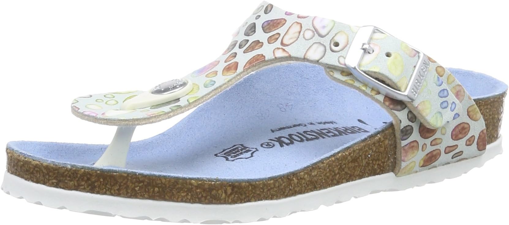 Birkenstock Kids Girls Gizeh BF Flip Flop Sandles Blue Blau (Magic Stones Blue) Size: 34 EU