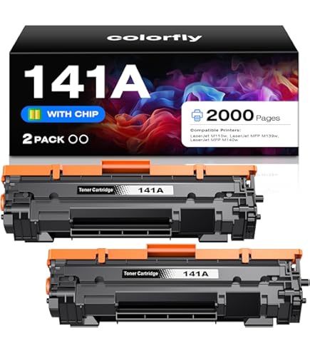 Cartuchos Tóner 141A Compatibles HP - 2 Unidades, 2000 Páginas, Para LaserJet M110w M139w M140w