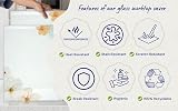 Kitchenville Glass Chopping Board 40x30cm Tempered Heat Resistant Floral view 2