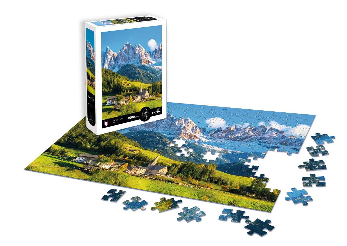 Création Véronique Debroise 1000 piece jigsaw puzzle: The Dolomites, Italy
