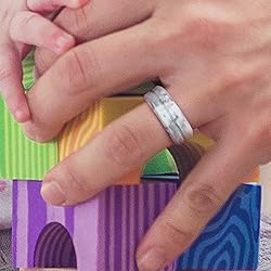 ROQ Silicone Rubber Wedding Ring for Men, Men's