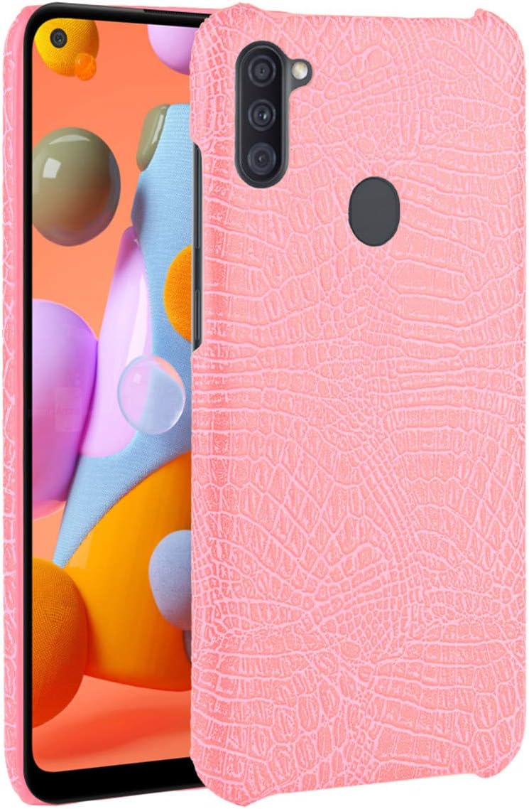Amazon Com Galaxy M11 Case Gift Source Premium Crocodile Pattern Pu Leather Case Slim Fit Hard Pc Back Cover Protective Cell Phone Cases For Samsung Galaxy M11 6 4 Inch Pink