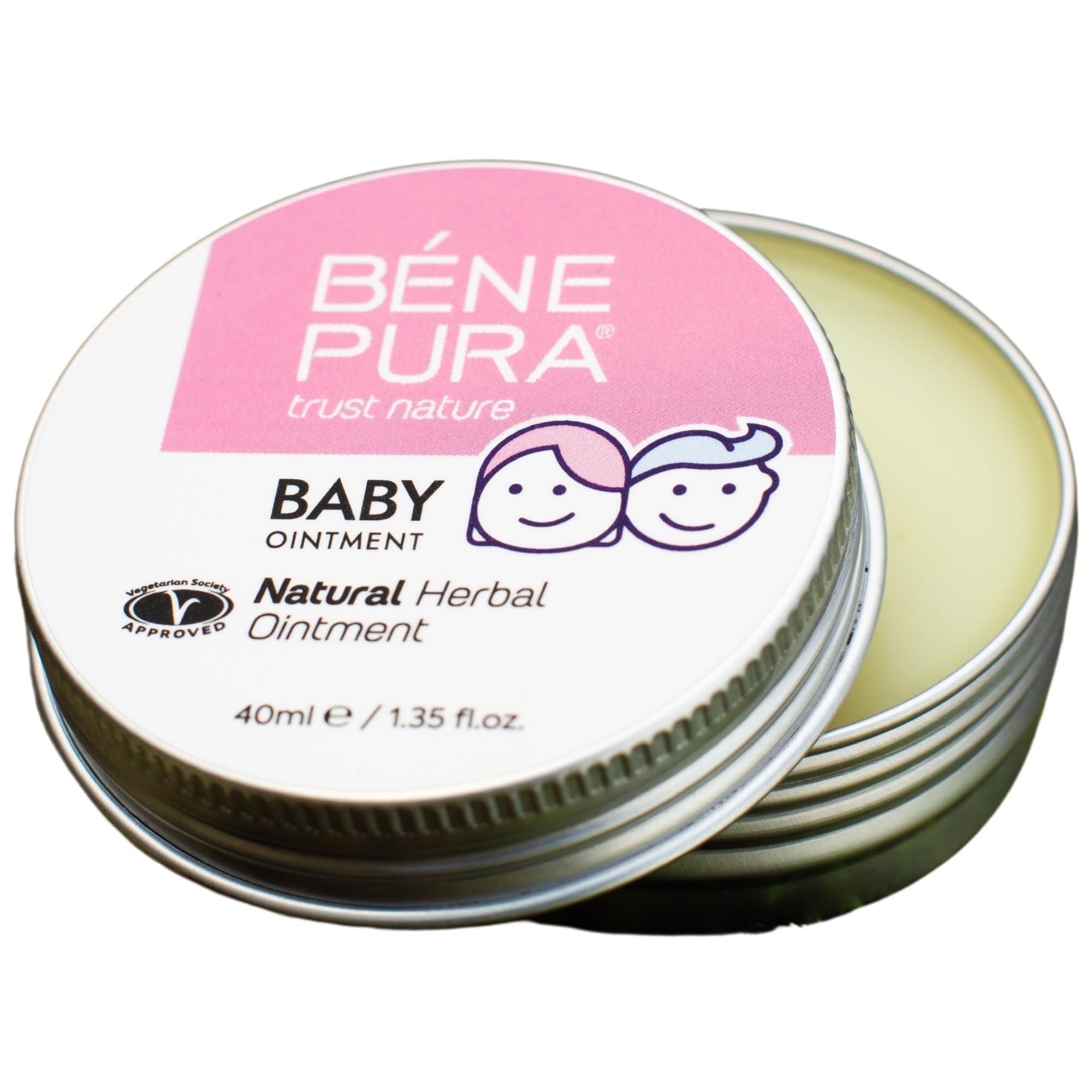 BenePura Nappy Rash Ointment, Natural Ointment for Irritation and Redness with Calendula and Chamomile, 40 ml
