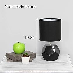 Simple Designs LT2065-BLK Round Prism Mini Table