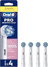 Oral-B Pro Sensitive Clean Electric Toothbrush Head 4 Pack Extra Soft X-Shape
