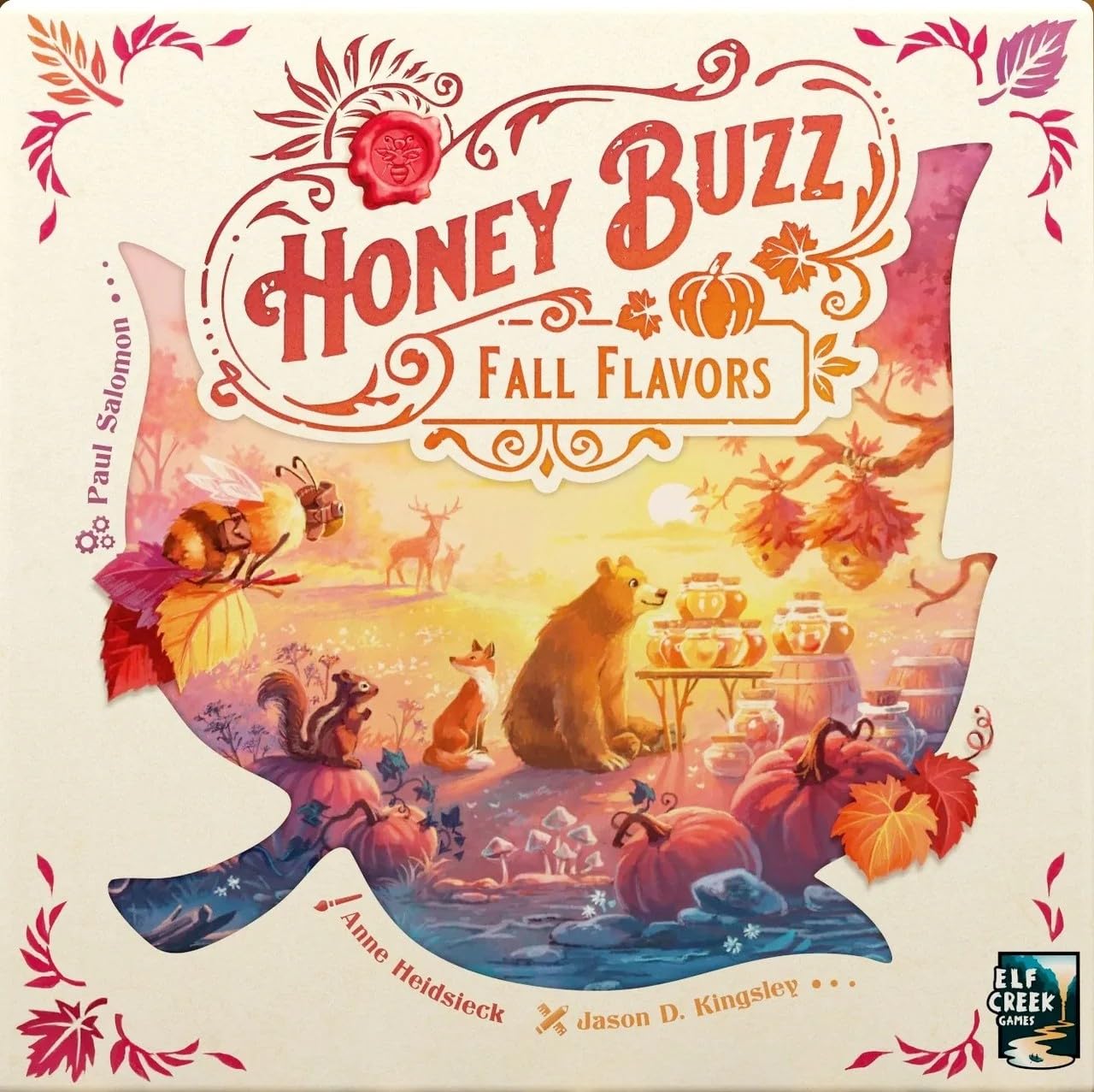 Photo 1 of Honey Buzz Fall Flavors Deluxe Edition - Premium Expansion for Honey Buzz Board Game by Elf Creek Games, Autumn-Themed Strategy Game for 1–4 Players, Ages 10+