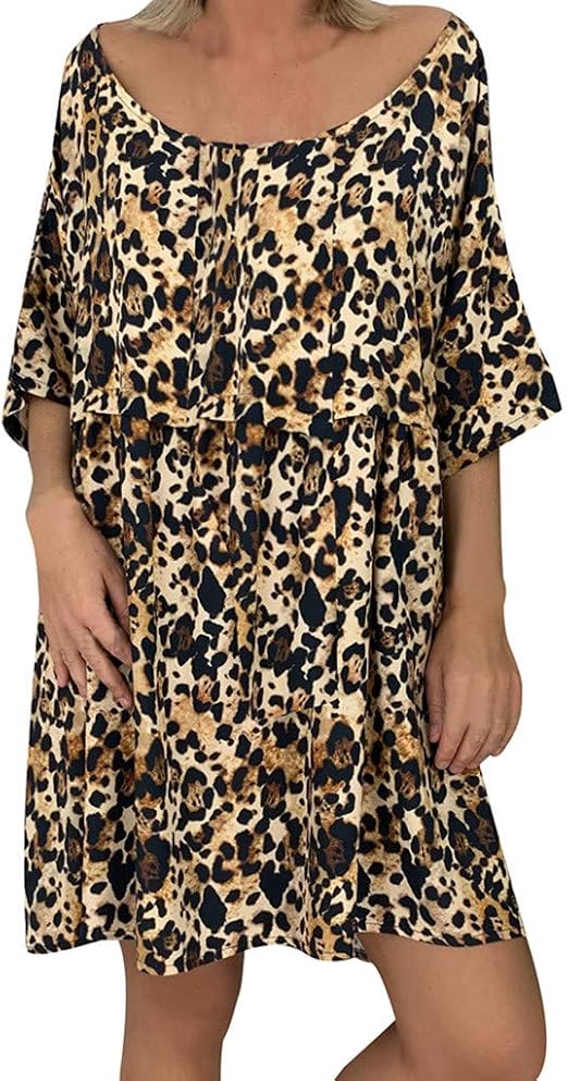 leopard print summer dress