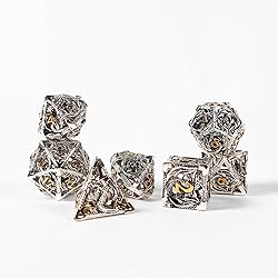 AncientDeer 7pcs Metal Dice Set D&D, Unique New