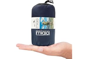 MIQIO Sport 2-in-1 Sleeping Bag Liner and XL Sized Travel Sheet - Ultra Lightweight Sleep Liner Double Travel Bed Sheet - Inl