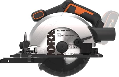 | Sierra circular a batería WX526.9 | 20V | Disco 165 mm | ángulo de inclinación de 0-50° | ajuste sin herramientas | corte máximo de 55 mm (90°) | diseño compacto | Sin batería ni cargador
