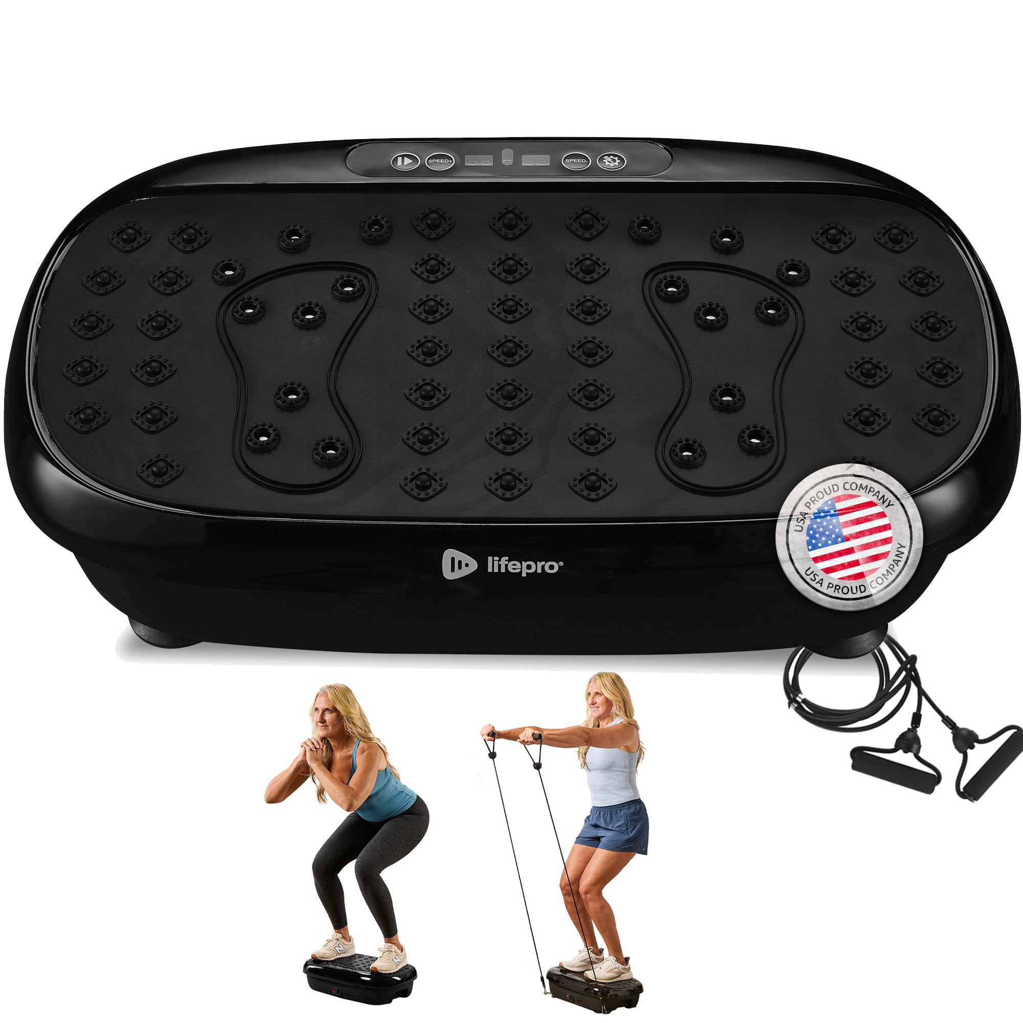 Photo 1 of (PARTS) (NOT FUNCTIONAL) Lifepro Vibration Plate Exercise Machine with Magnetic Acupoints - Full Body Vibration Platform for Beginners and Recovery - Ideal Lymphatic Drainage Massager for Muscle Toning and Overall Fitness