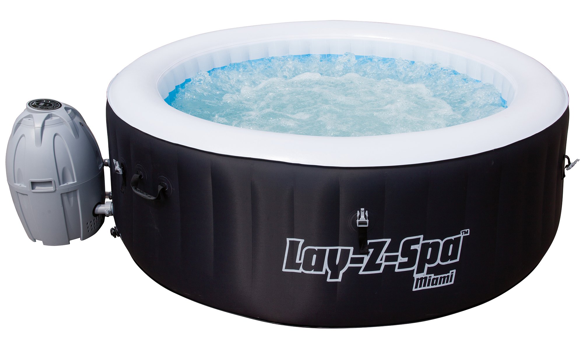 Lay-Z-Spa Miami Hot Tub Airjet Inflatable Spa 2-4 Person - | eBay