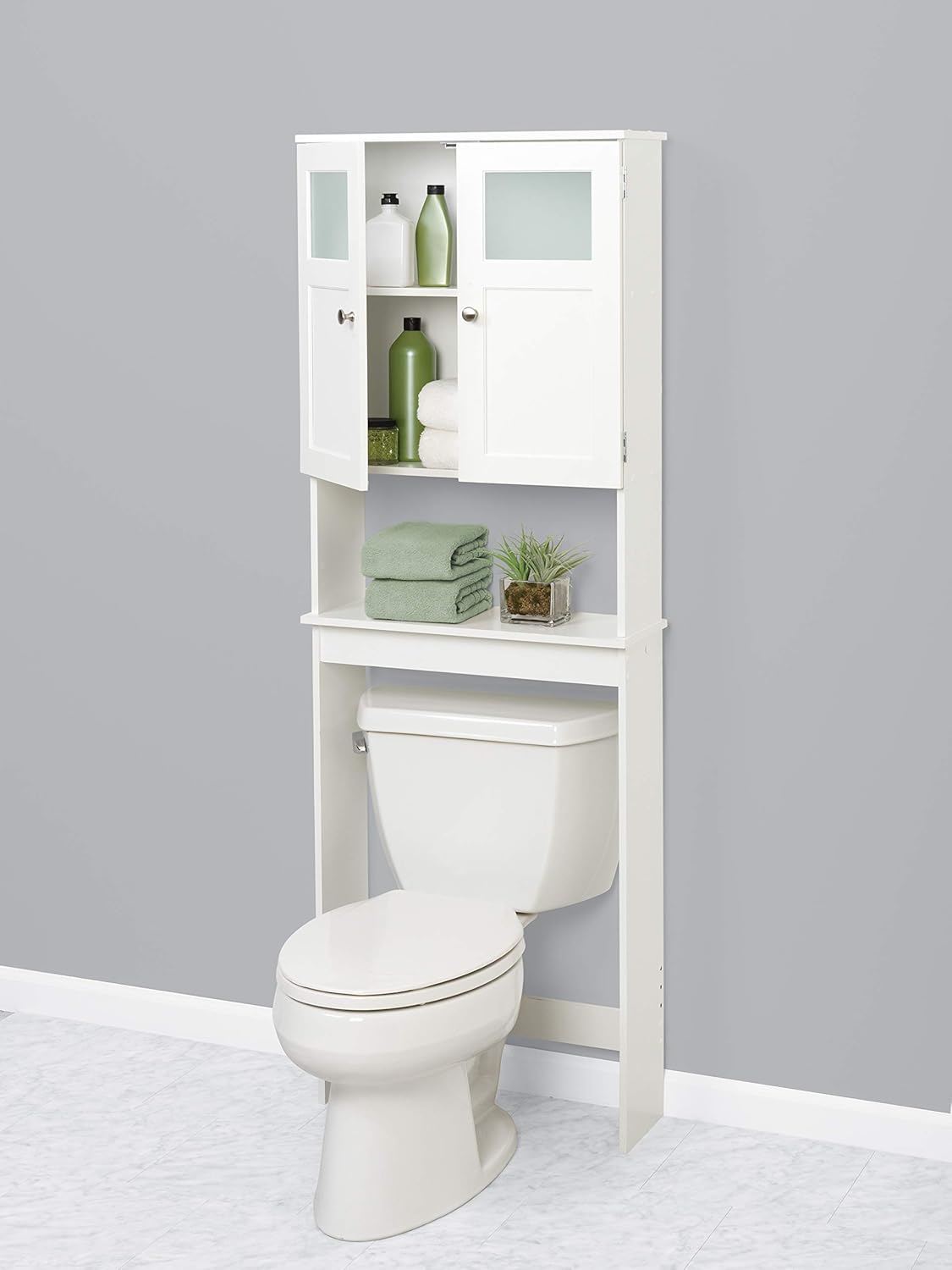 Zenith Over The Toilet Bathroom Spacesaver Bathroom Storage 9119w Ebuystt